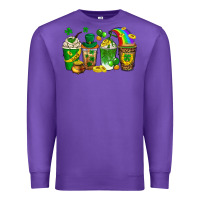 Purple st. patricks day coffee drinks Premium Sweatshirt - Neo Western