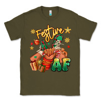 Army Green festive af christmas black kid sneakers Classic Tee - RanaPortraitStore