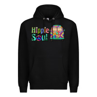 Black hippie soul caravan Premium Hoodie - BarkalooDesign