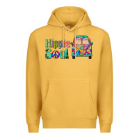 Mustard hippie soul caravan Premium Hoodie - BarkalooDesign