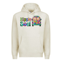 Oatmeal Heather hippie soul caravan Premium Hoodie - BarkalooDesign