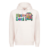 Pale Pink hippie soul caravan Premium Hoodie - BarkalooDesign