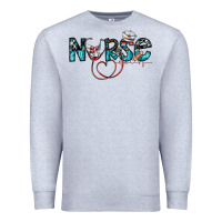 Heather Grey nurse Premium Sweatshirt - SublimationCraftShop