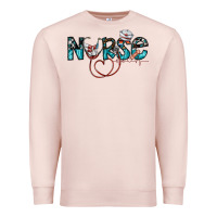 Pale Pink nurse Premium Sweatshirt - SublimationCraftShop