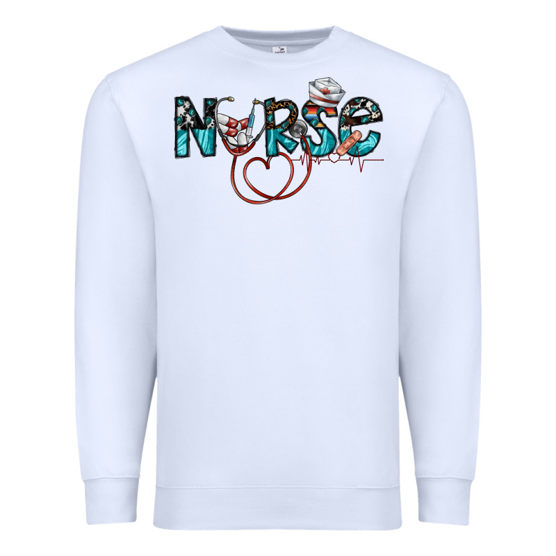 Nurse Premium Sweatshirt by SublimationCraftShop | Teevron