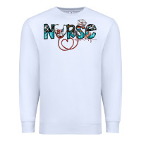 White nurse Premium Sweatshirt - SublimationCraftShop
