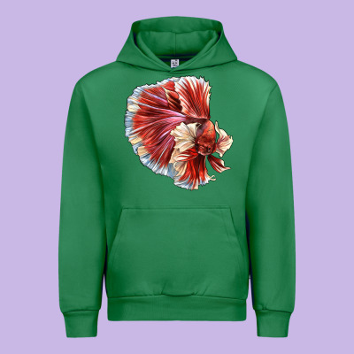 Betta Fish Urban Hoodie Designed By Lillyallendesigns