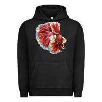 Pigment Black Betta Fish Urban Hoodie - LillyAllenDesigns