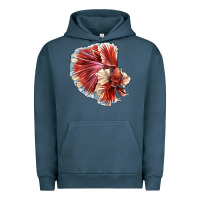 Pigment Midnight Navy Betta Fish Urban Hoodie - LillyAllenDesigns