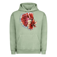 Pigment Oil Green Betta Fish Urban Hoodie - LillyAllenDesigns
