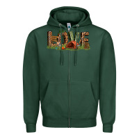 Sports Green love camping Zipper Hoodie - texasbilliewilder