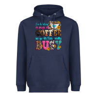 Navy i'm holding a cup of coffee so yeah i'm pretty bus Heavyweight Hoodie - Zillion Design Studio
