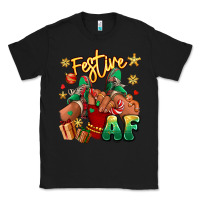 Black festive af christmas black girl children sneakers Classic Tee - RanaPortraitStore