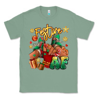 Sage festive af christmas black girl children sneakers Classic Tee - RanaPortraitStore