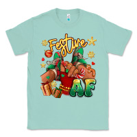 Seafoam festive af christmas black girl children sneakers Classic Tee - RanaPortraitStore