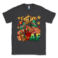 Smoke festive af christmas black girl children sneakers Classic Tee - RanaPortraitStore