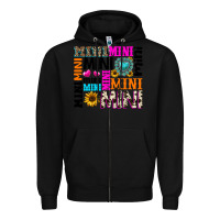 Black mini gemstone sunflower Zipper Hoodie - texasbilliewilder