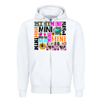 White mini gemstone sunflower Zipper Hoodie - texasbilliewilder