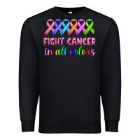 Black fight cancer in all colors Premium Sweatshirt - HRA Design Shop