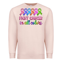 Pale Pink fight cancer in all colors Premium Sweatshirt - HRA Design Shop