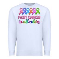 White fight cancer in all colors Premium Sweatshirt - HRA Design Shop