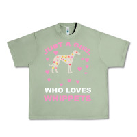 Oil Green Just A Girl Who Loves Whippets Urban Heavy Tee - Bettercallsaul
