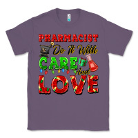 Lavender pharmacist do it with care and love christmas Classic Tee - FaDigitalArtStudio