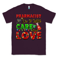 Plum pharmacist do it with care and love christmas Classic Tee - FaDigitalArtStudio
