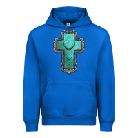 Cobalt turquoise gemstone cross Urban Hoodie - Jasminsmagicworld
