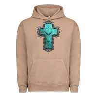 Pigment Burro turquoise gemstone cross Urban Hoodie - Jasminsmagicworld