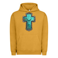 Pigment Peanut Butter turquoise gemstone cross Urban Hoodie - Jasminsmagicworld