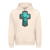 Sandshell turquoise gemstone cross Urban Hoodie - Jasminsmagicworld