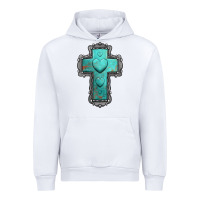 White turquoise gemstone cross Urban Hoodie - Jasminsmagicworld