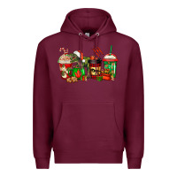 Burgundy trex coffee cups Premium Hoodie - Jasminsmagicworld