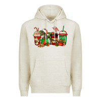 Oatmeal Heather trex coffee cups Premium Hoodie - Jasminsmagicworld