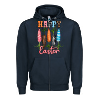Navy Happy Easter Zipper Hoodie - RanaPortraitStore