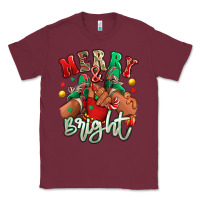Burgundy merry and bright black kid sneakers Classic Tee - RanaPortraitStore