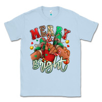 Dusty Blue merry and bright black kid sneakers Classic Tee - RanaPortraitStore