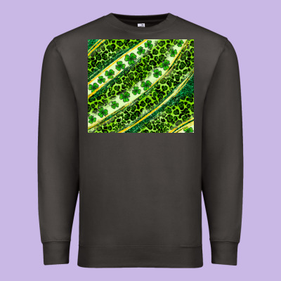 St. Patrick's Day Leopard Tumbler Premium Sweatshirt Designed By Neo Western