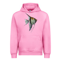 Fuchsia Pink Angelfish Urban Hoodie - LillyAllenDesigns