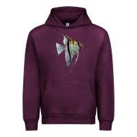 Mauve Wine Angelfish Urban Hoodie - LillyAllenDesigns
