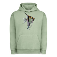 Pigment Oil Green Angelfish Urban Hoodie - LillyAllenDesigns