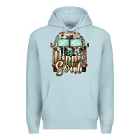 Blue Mist hippie soul caravan Premium Hoodie - BarkalooDesign