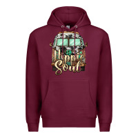 Burgundy hippie soul caravan Premium Hoodie - BarkalooDesign