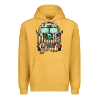 Mustard hippie soul caravan Premium Hoodie - BarkalooDesign