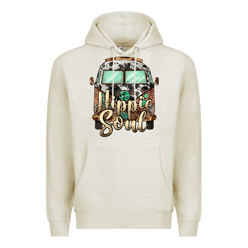 Hippie Soul Caravan Premium Hoodie by BarkalooDesign | Teevron