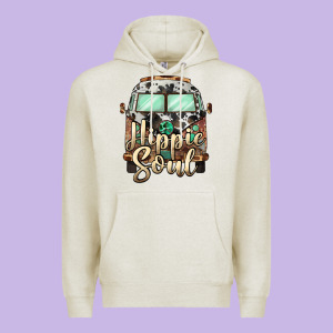 Hippie Soul Caravan Premium Hoodie Designed By Barkaloodesign