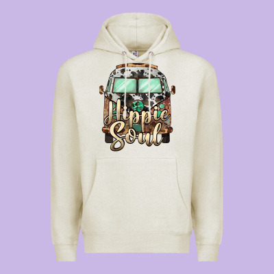 Hippie Soul Caravan Premium Hoodie Designed By Barkaloodesign