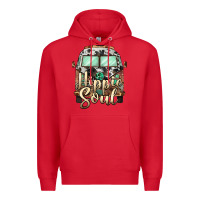 Red hippie soul caravan Premium Hoodie - BarkalooDesign