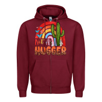 Burgundy not a hungger Zipper Hoodie - texasbilliewilder